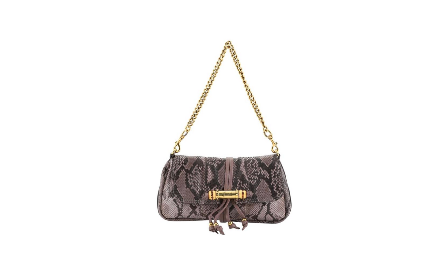 GUCCI CROISETTE PYTHON BAG
