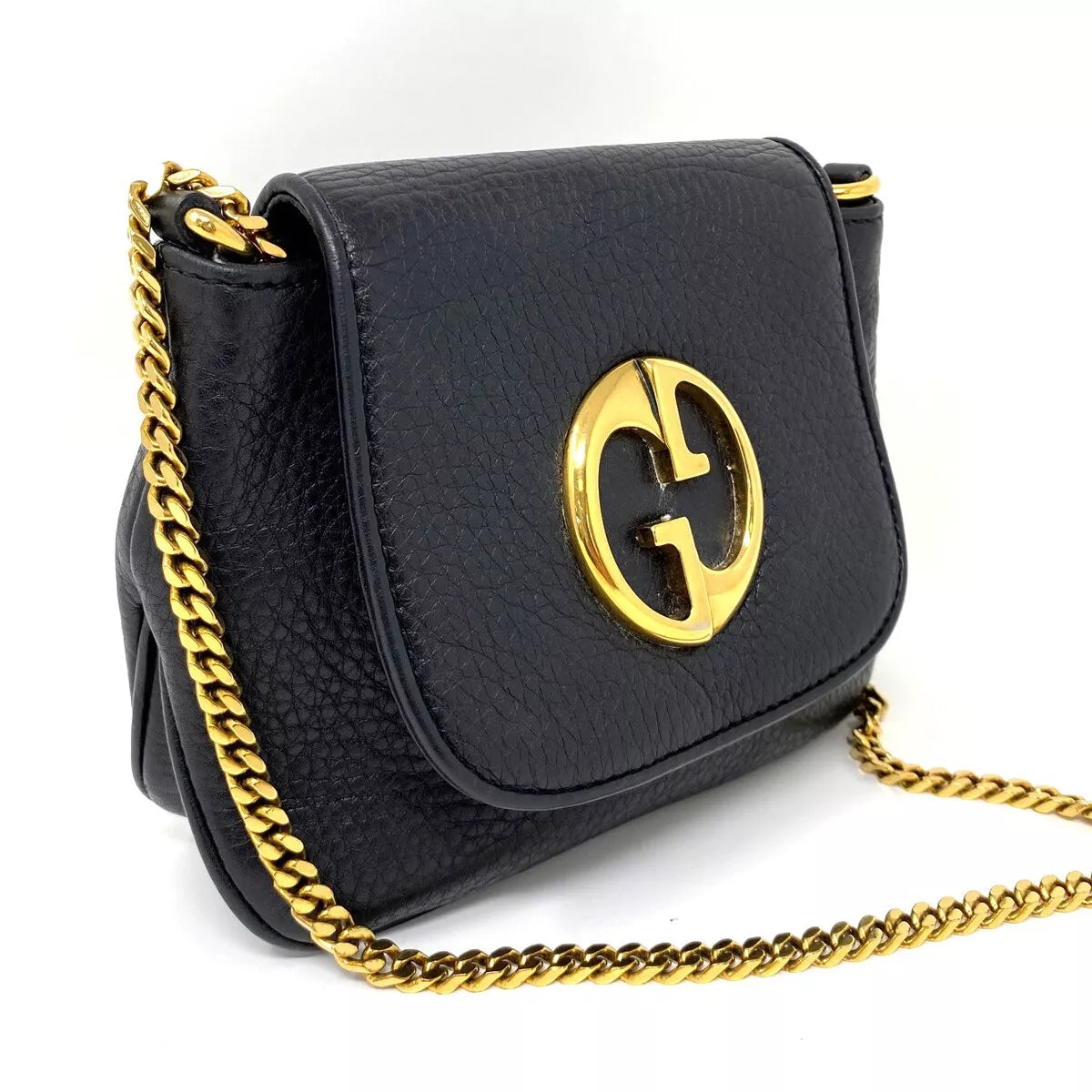 GUCCI 1973 SMALL LEATHER SHOULDER BAG