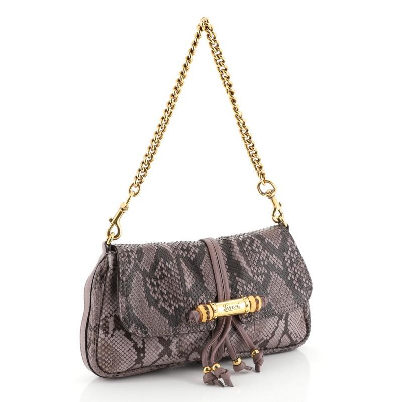 GUCCI CROISETTE PYTHON BAG