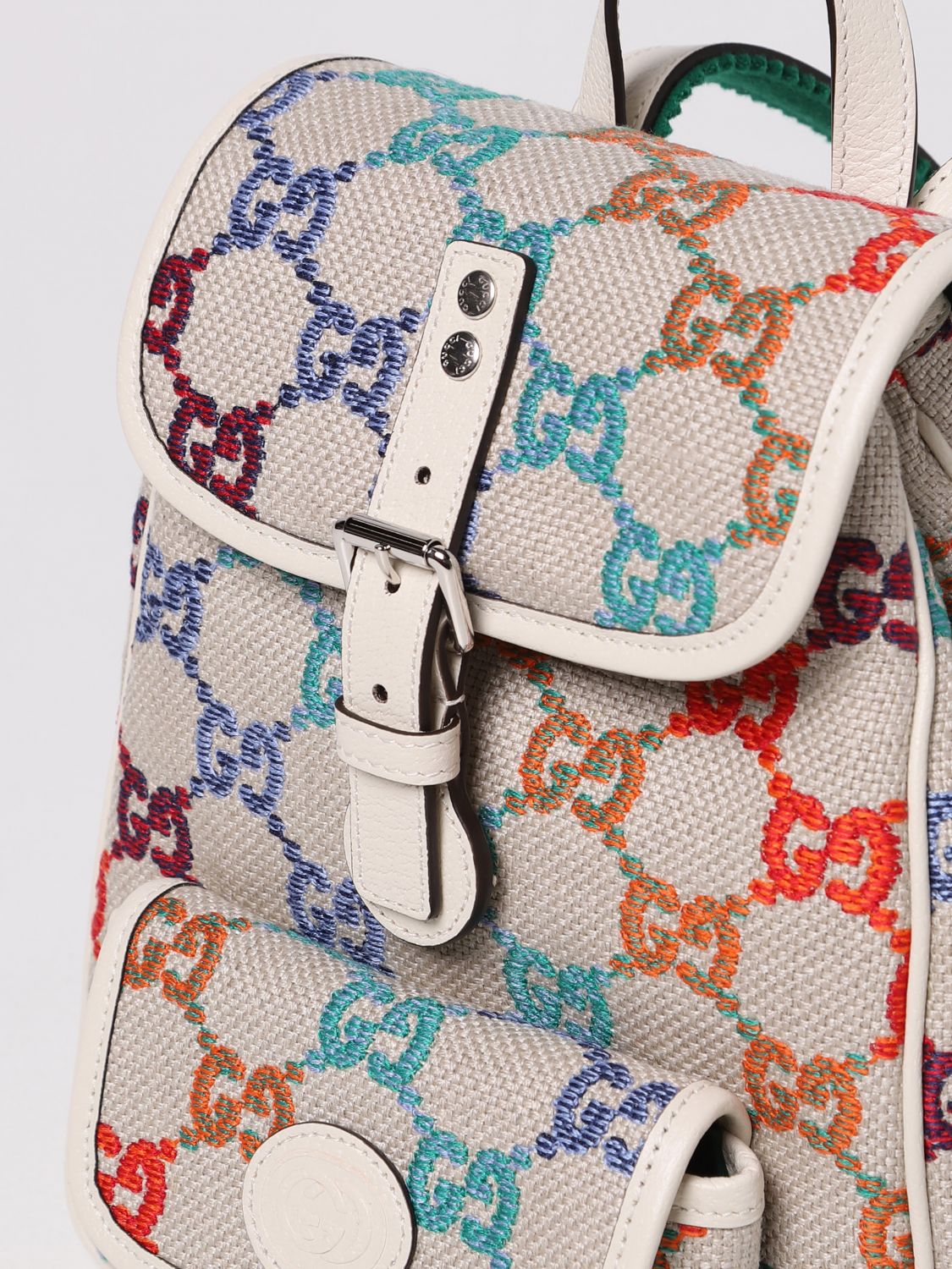 GUCCI GG EMBROIDERY BACKPACK