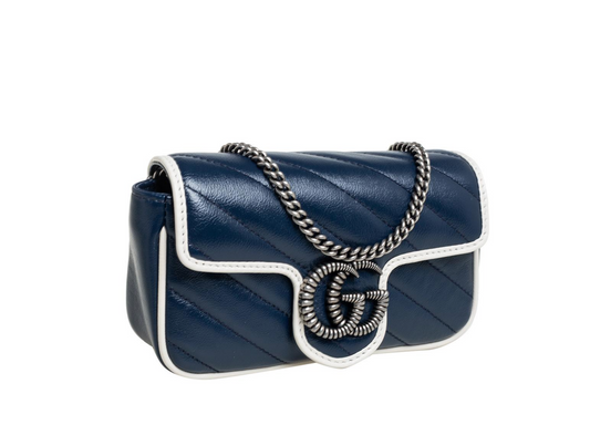 GUCCI GG MARMONT MINI CALFSKIN TORCHON BAG