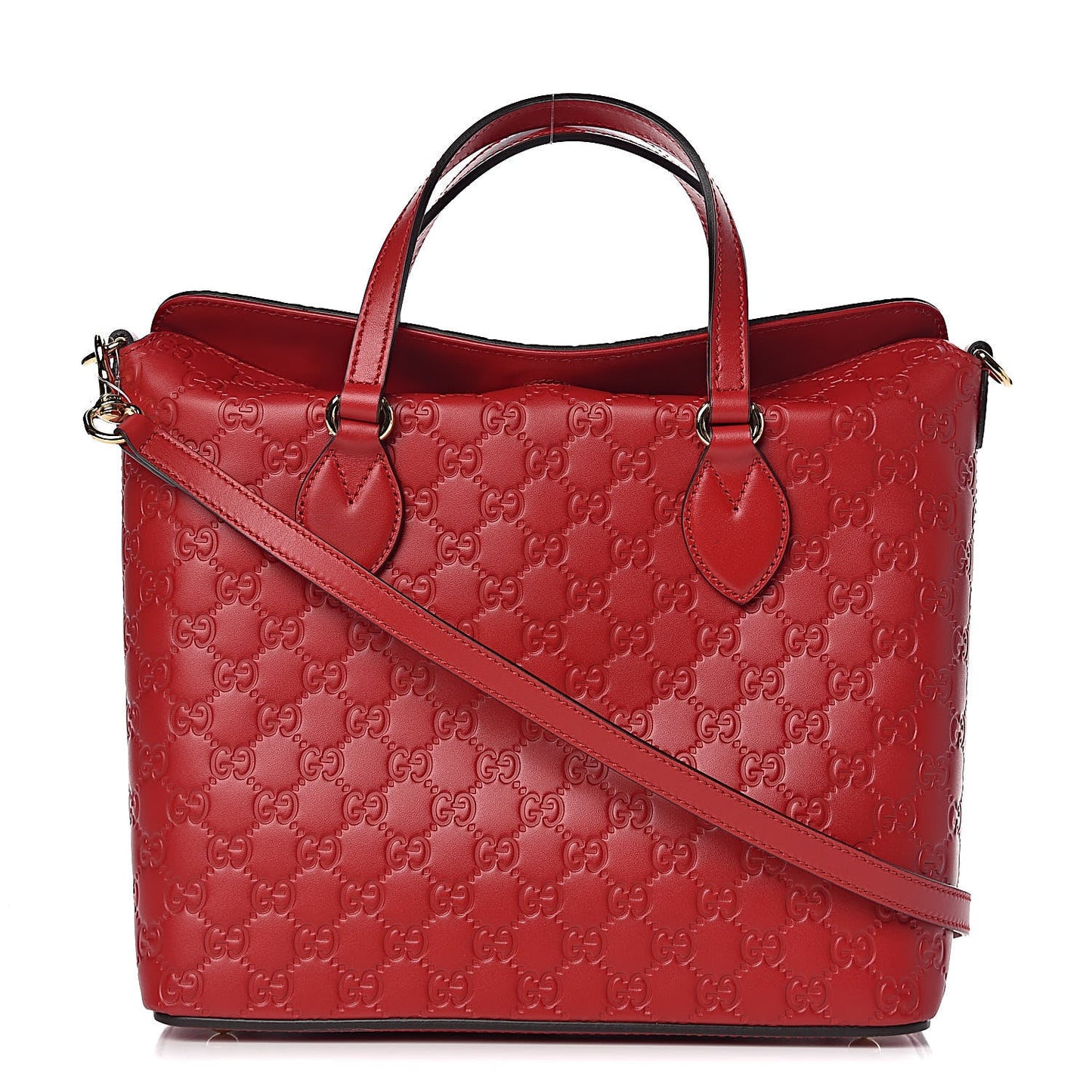 GUCCI GUCCISSIMA LINEA A FOLDOVER TOTE BAG