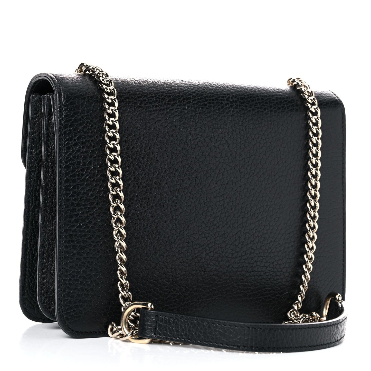 Gucci Black Interlocking GG Leather Crossbody Bag