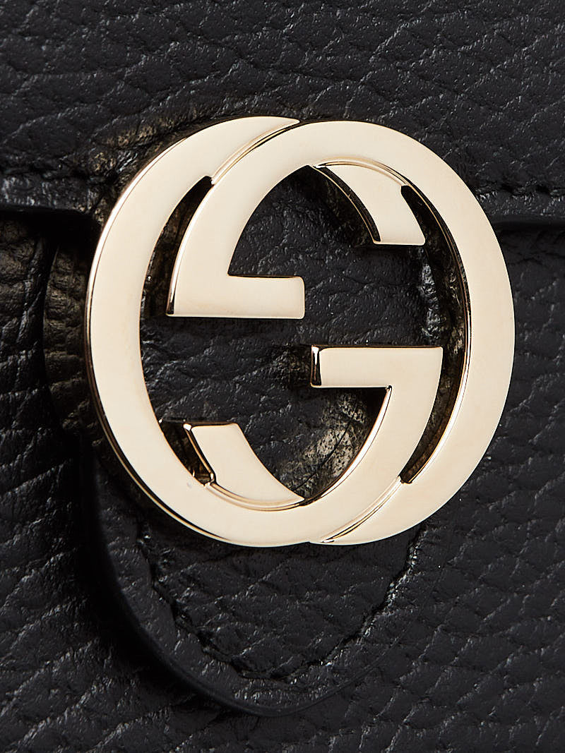 GUCCI INTERLOCKING GG WALLET CLUTCH CHAIN CROSSBODY BAG