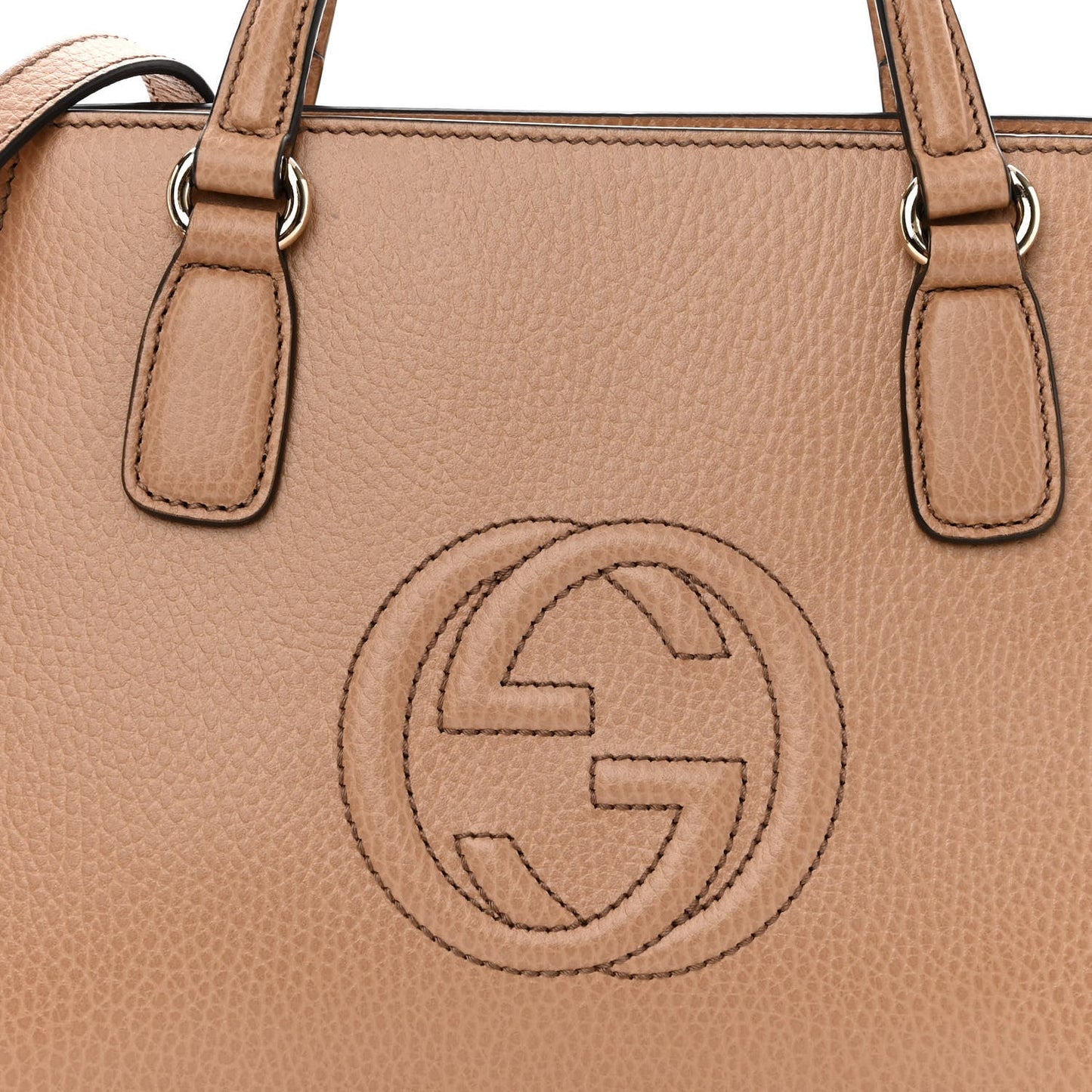GUCCI SOHO CONVERTIBLE TOP HANDLE LEATHER BAG