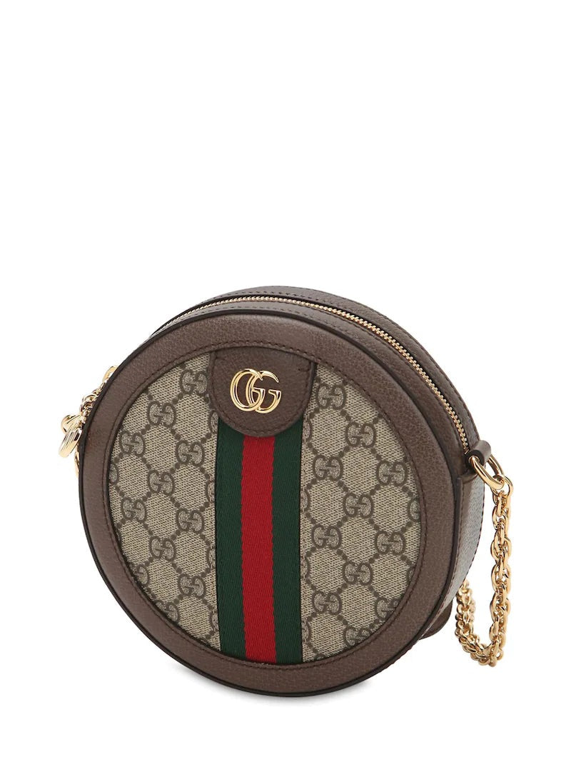 GUCCI MINI OPHIDIA GG SUPREME ROUND BAG