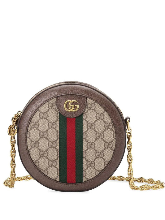 GUCCI MINI OPHIDIA GG SUPREME ROUND BAG