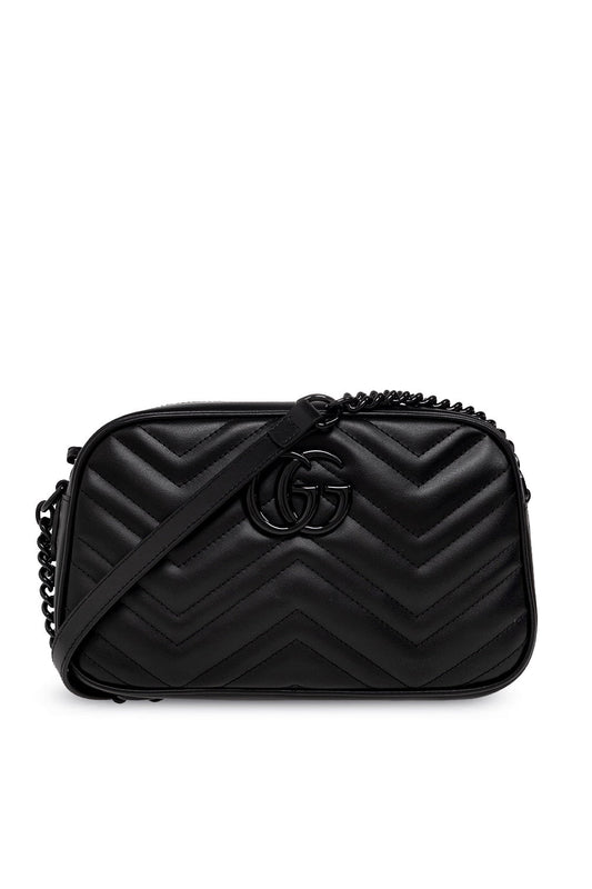 GUCCI GG MARMONT CALFSKIN LEATHER SHOULDER BAG