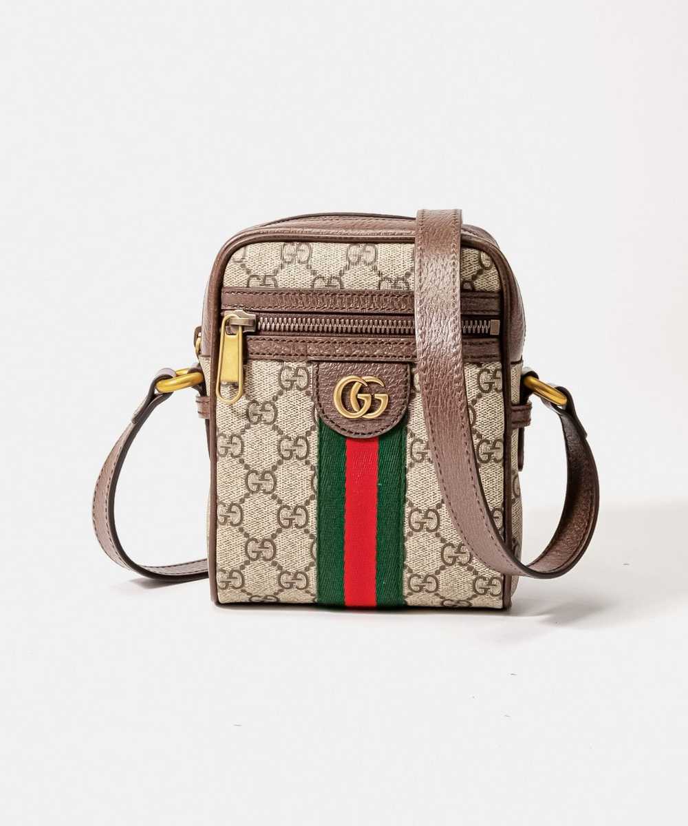 GUCCI GG SUPREME CANVAS WEB OPHIDIA MINI CROSSBODY BAG