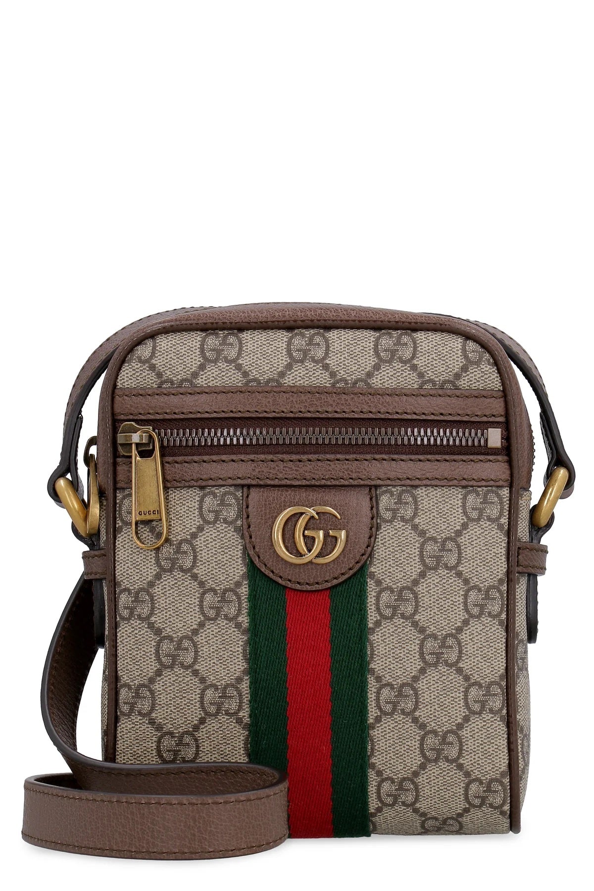GUCCI GG SUPREME CANVAS WEB OPHIDIA MINI CROSSBODY BAG