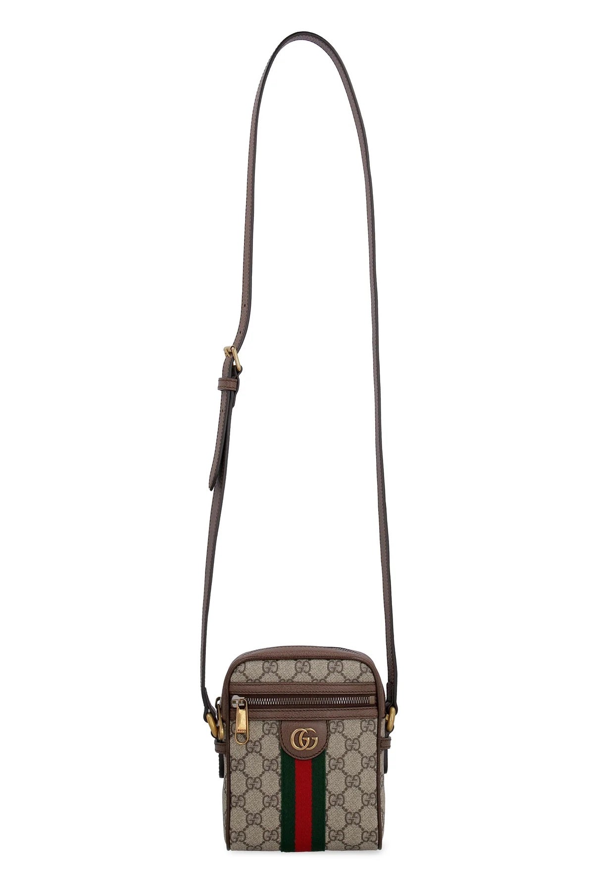 GUCCI GG SUPREME CANVAS WEB OPHIDIA MINI CROSSBODY BAG