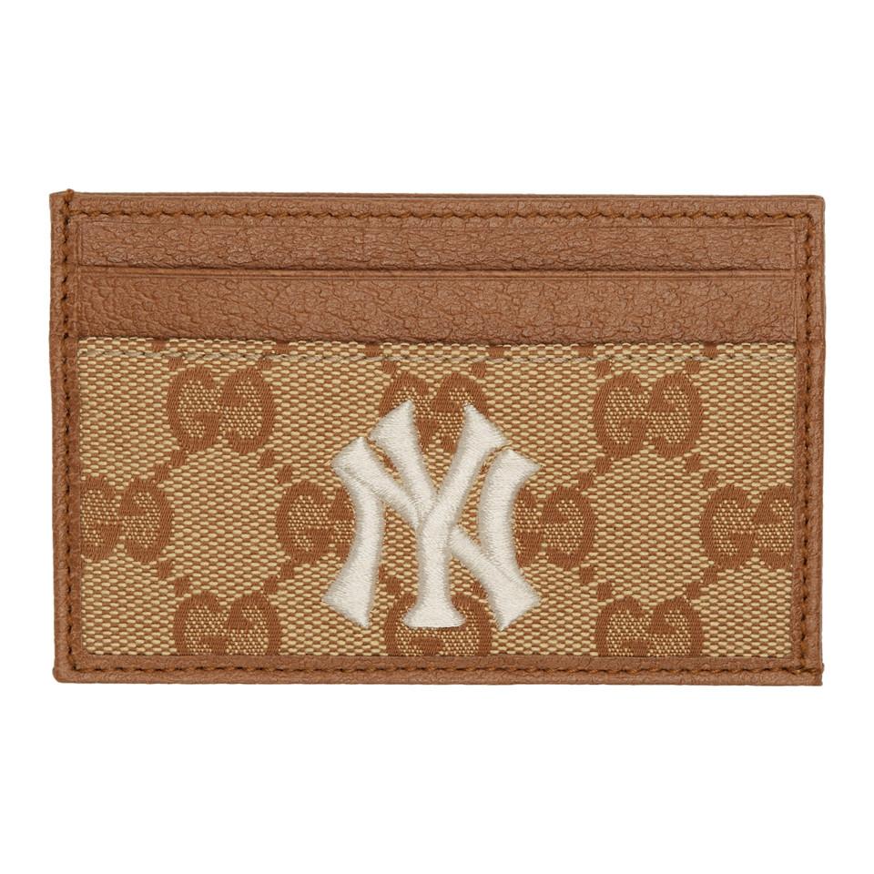 Gucci Yankees GG Canvas Card Case