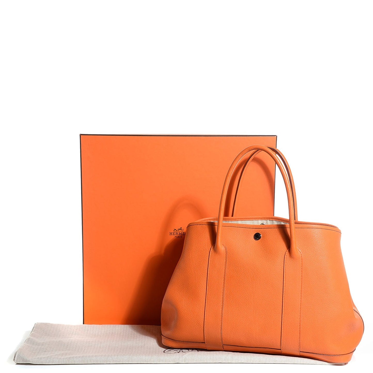 HERMÈS NEGONDA LEATHER GARDEN PARTY 36 TOTE BAG-HS