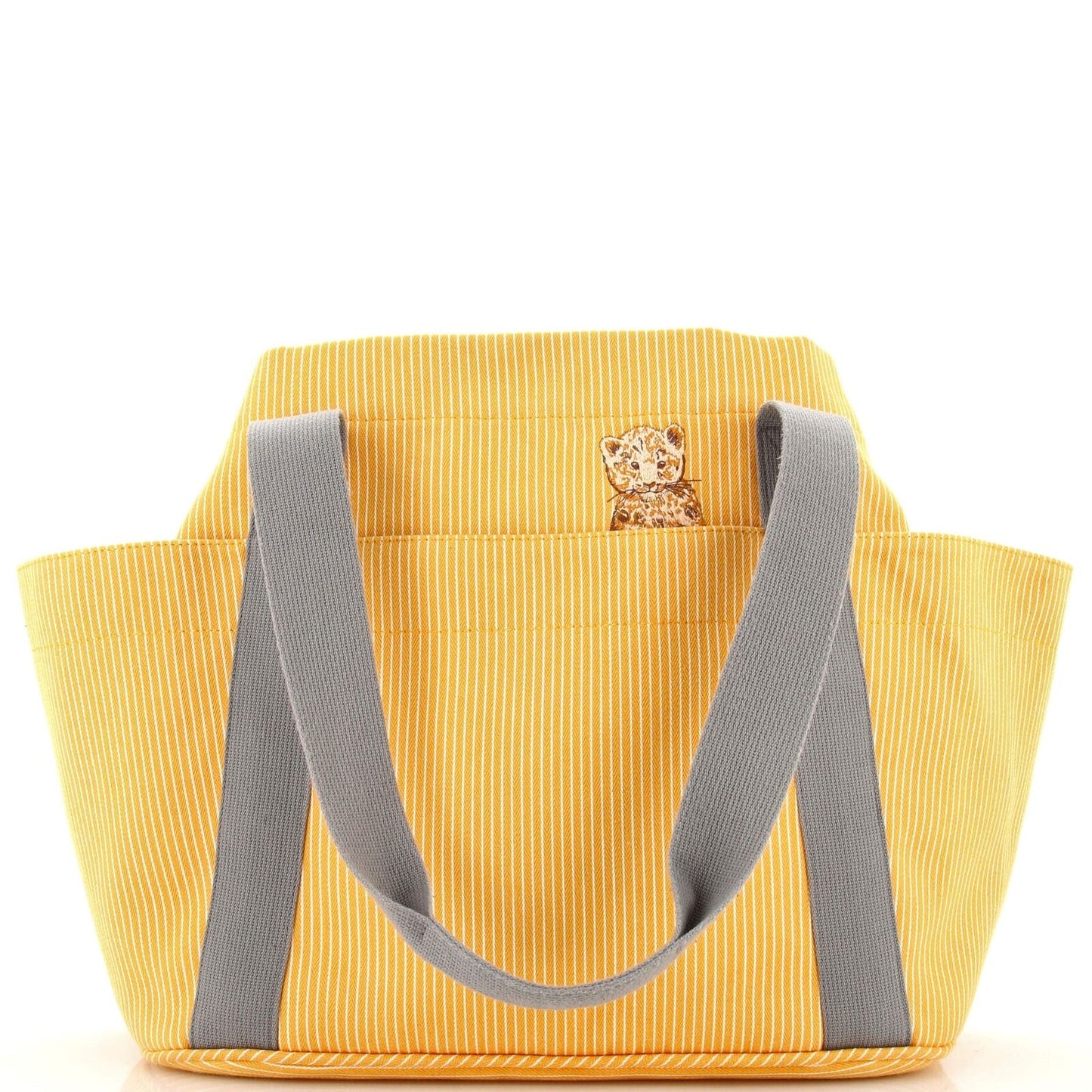 HERMÈS PASSE PASSE STRIPED NAPPY TOTE BAG