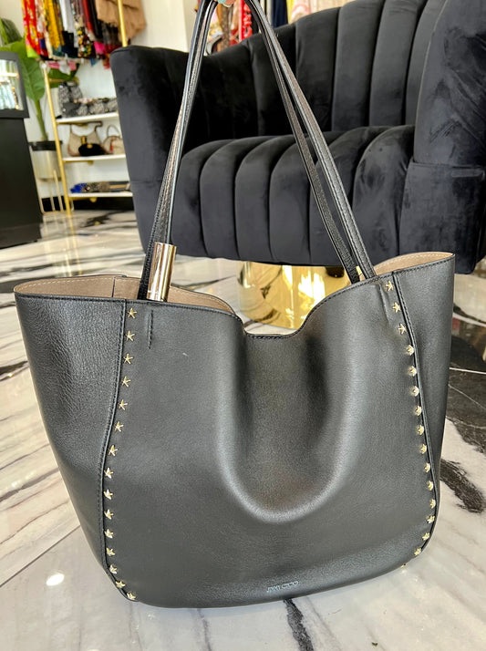 JIMMY CHOO SLOUCHY STUDDED TOTE