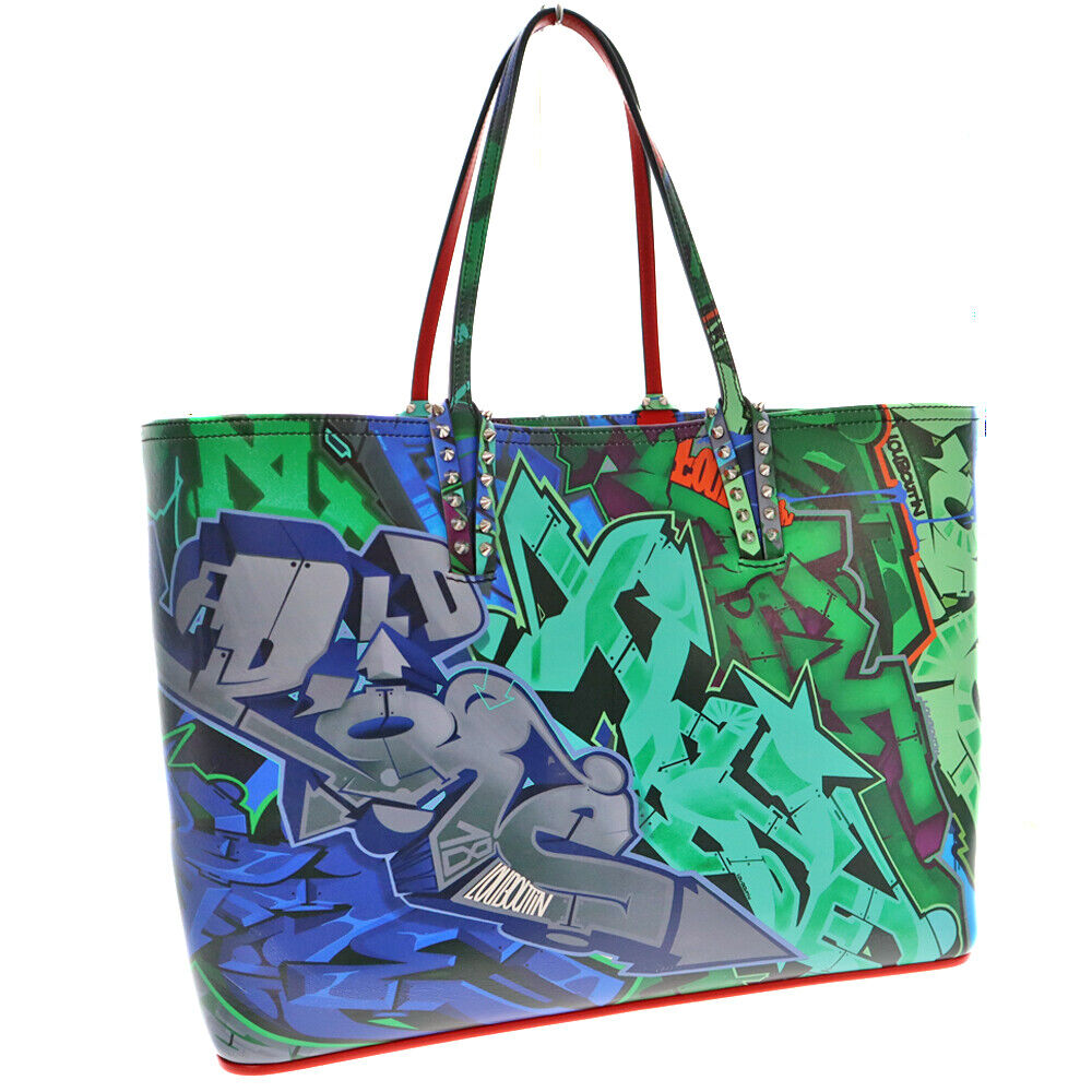 CHRISTIAN LOUBOUTIN CABATA CALF PARIS METRO GRAF TOTE BAG