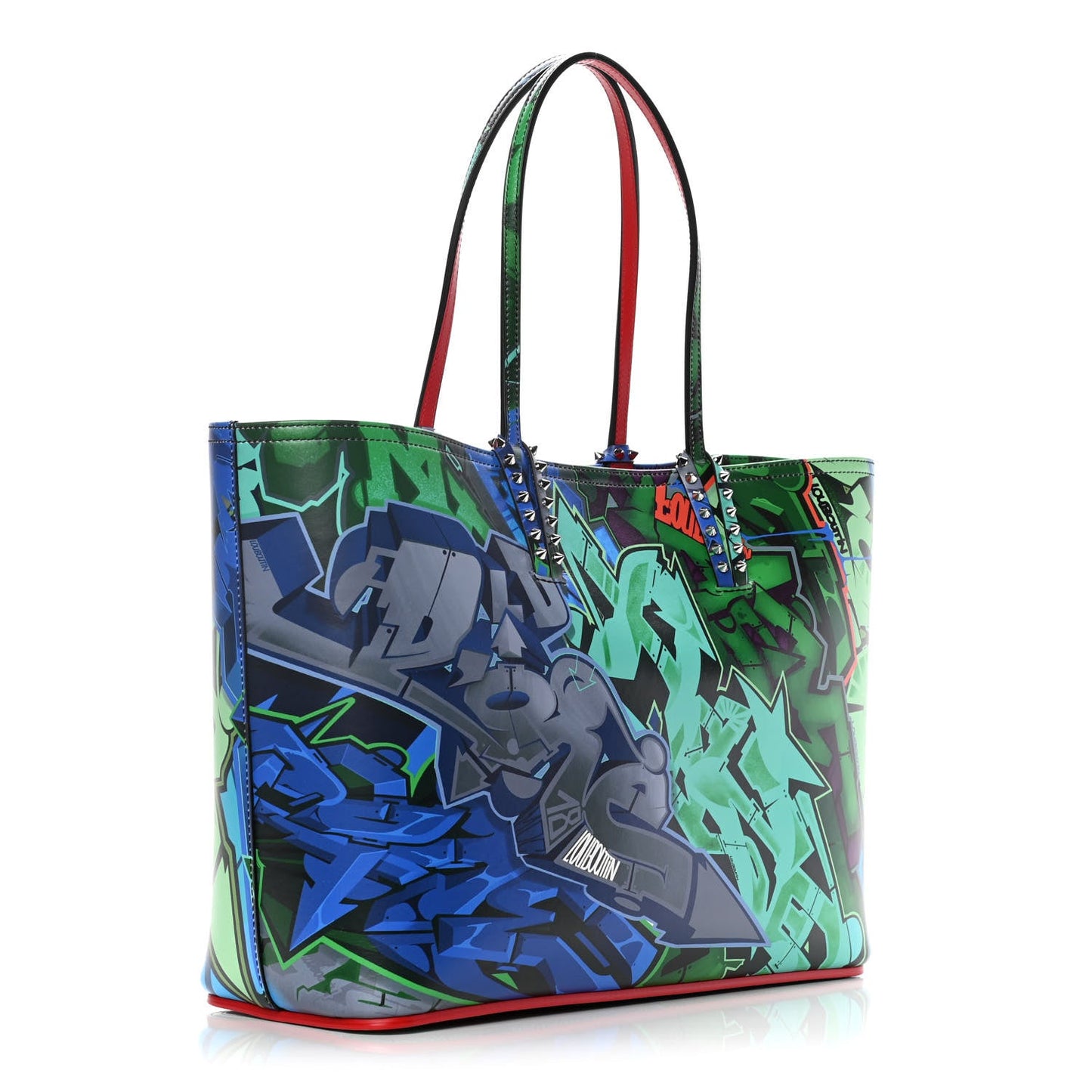 CHRISTIAN LOUBOUTIN CABATA CALF PARIS METRO GRAF TOTE BAG