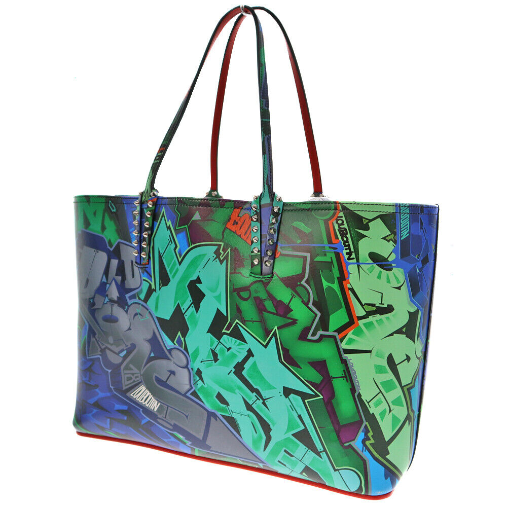 CHRISTIAN LOUBOUTIN CABATA CALF PARIS METRO GRAF TOTE BAG
