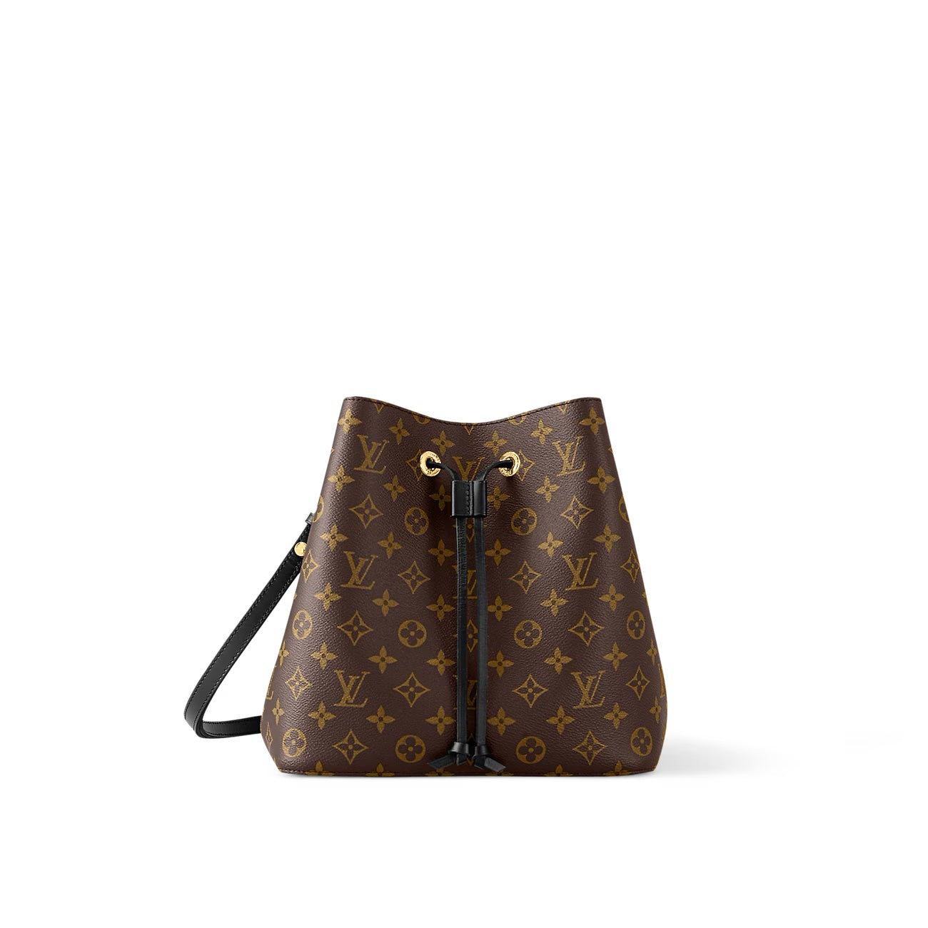 LOUIS VUITTON MONOGRAM NOÉNOE MM SHOULDER BAG BLACK
