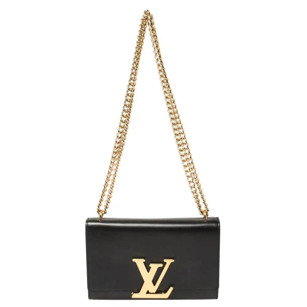LOUIS VUITTON CALFSKIN LEATHER LOUISE CHAIN CROSSBODY