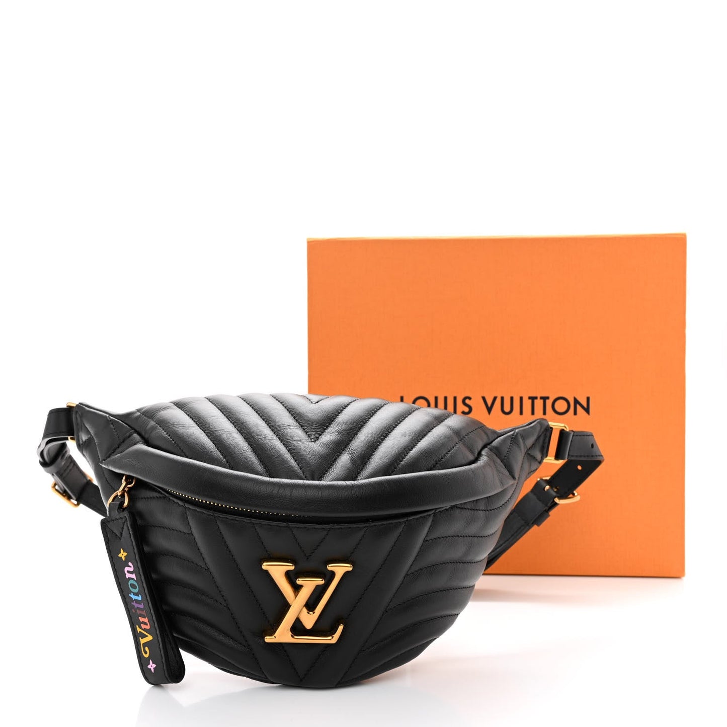 LOUIS VUITTON QUILTED CALFSKIN NEW WAVE BUMBAG