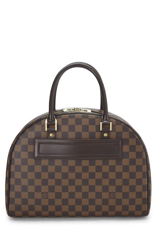 LOUIS VUITTON DAMIER EBENE NOLITA HEURES 24 BOSTON BAG