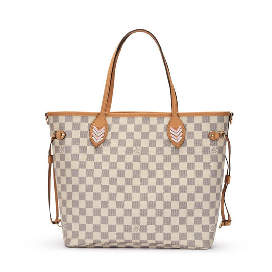 LOUIS VUITTON LIMITED EDITION DAMIER AZUR BRAIDED NEVERFULL MM