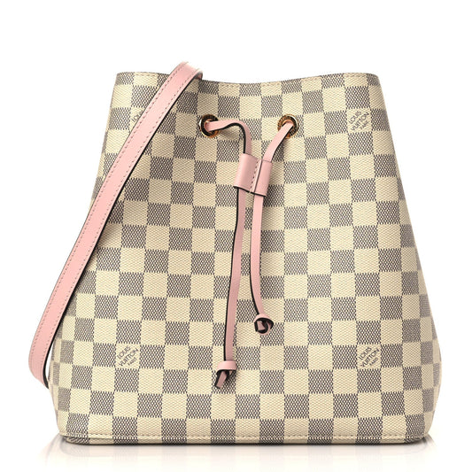 LOUIS VUITTON DAMIER AZUR NEONOE MM EAU DE ROSE