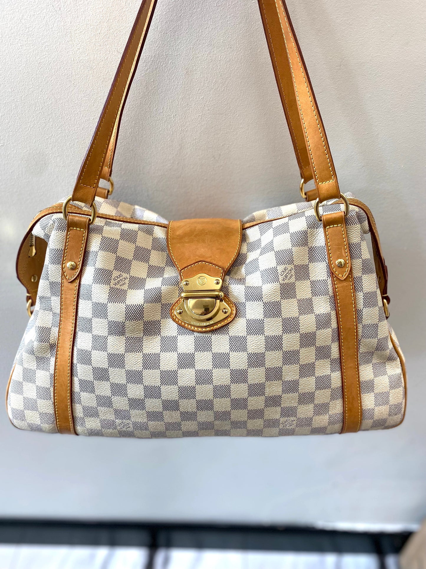 LOUIS VUITTON DAMIER AZUR STRESA PM SHOULDER BAG