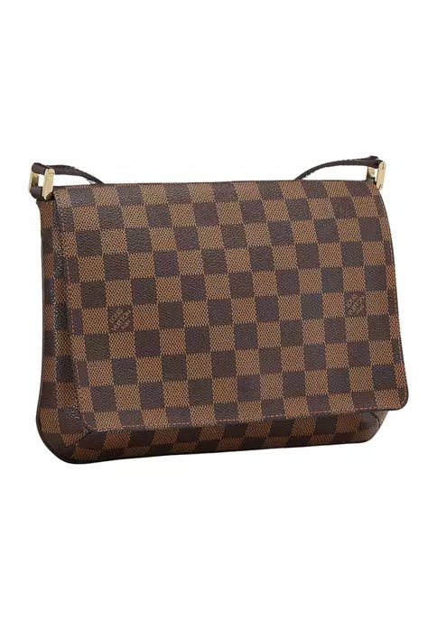 LOUIS VUITTON DAMIER EBENE MUSETTE TANGO SHOULDER BAG
