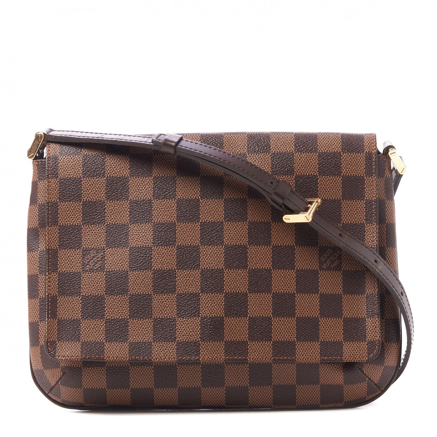 LOUIS VUITTON DAMIER EBENE MUSETTE TANGO SHOULDER BAG