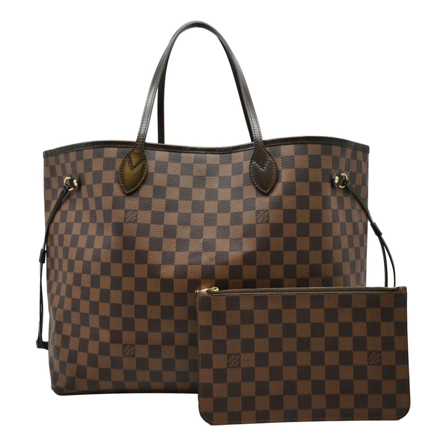 LOUIS VUITTON DAMIER EBENE NEVERFULL GM TOTE BAG