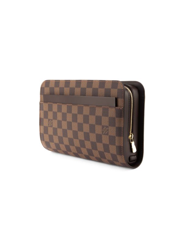 LOUIS VUITTON DAMIER EBENE SAINT LOUIS CLUTCH BAG