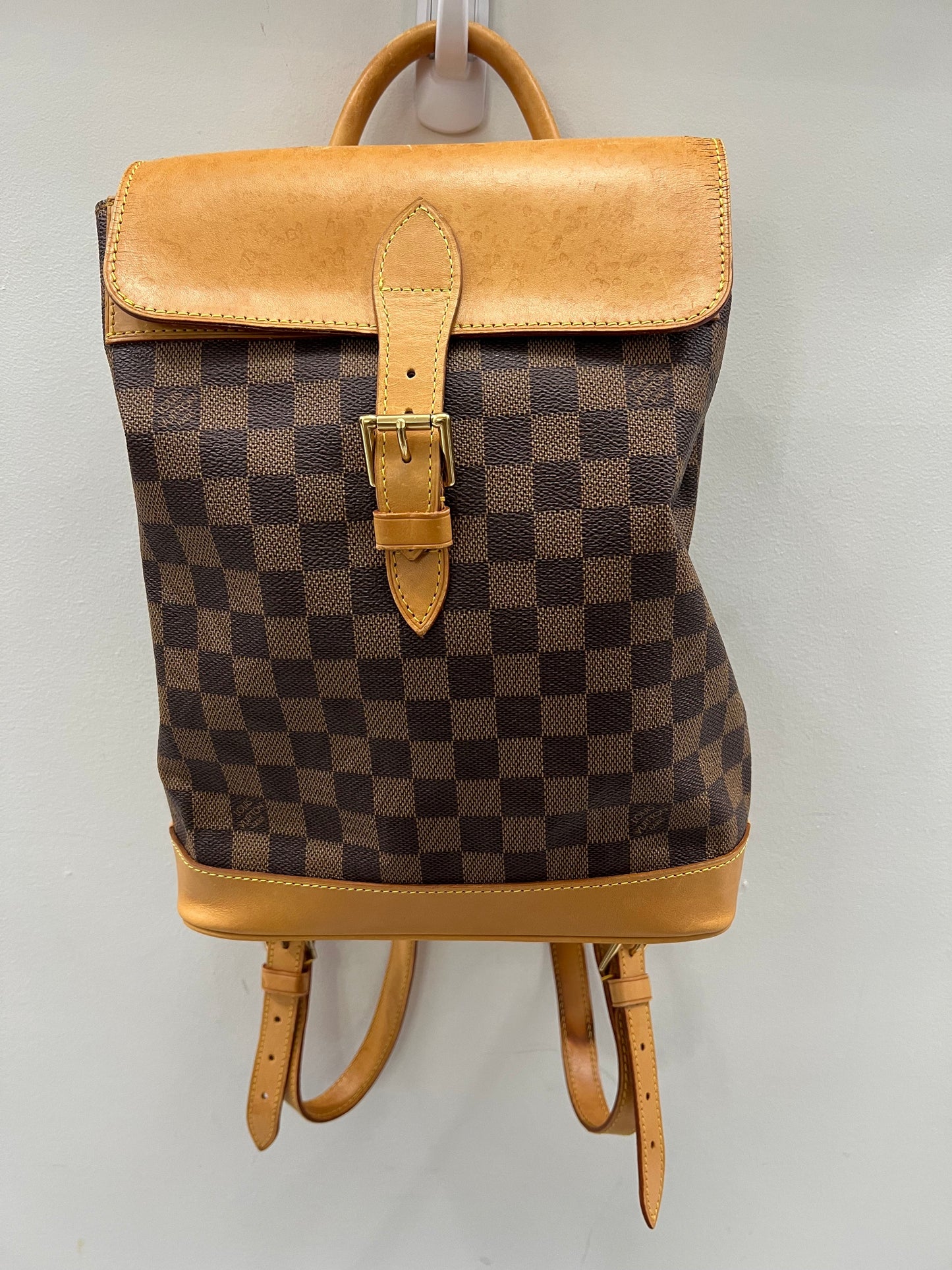 LOUIS VUITTON DAMIER EBENE SOHO CENTENAIRE BACKPACK