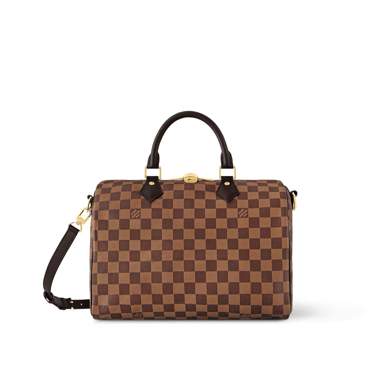 LOUIS VUITTON DAMIER EBENE SPEEDY 30 BANDOULIERE BAG