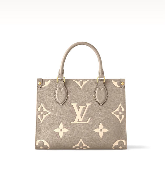 LV EMPREINTE LEATHER BI-COLOR ONTHEGO PM TOTE BAG