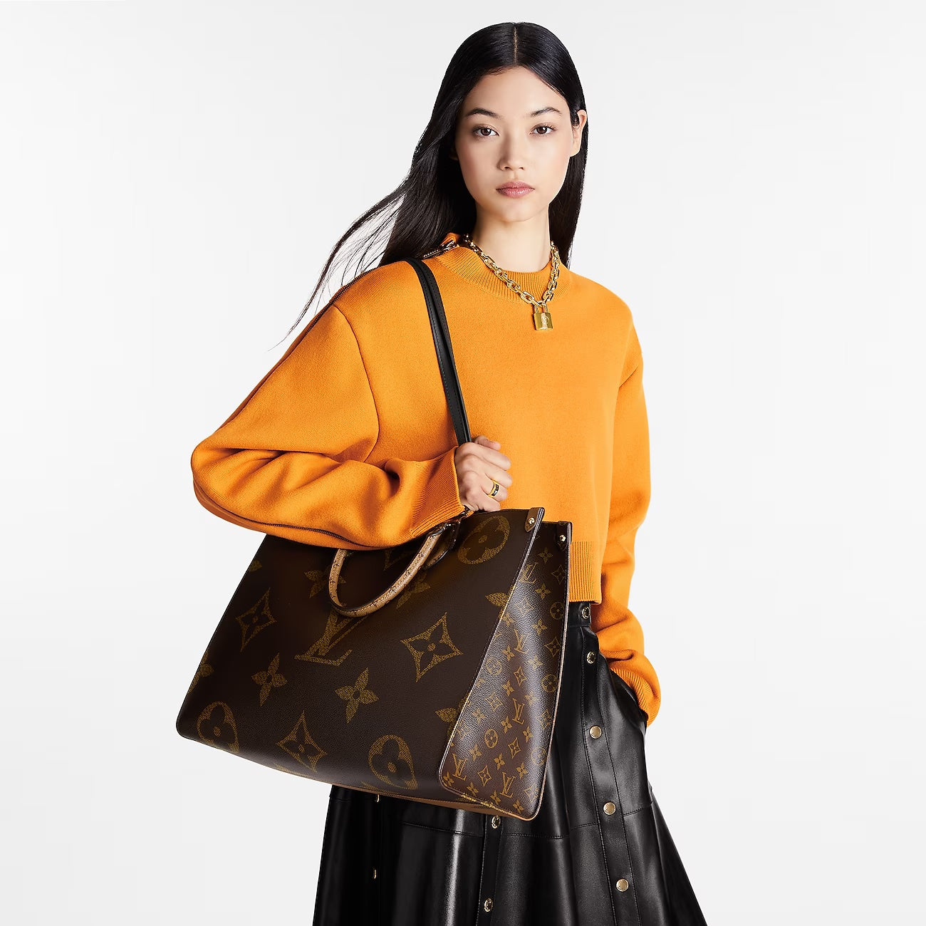 LOUIS VUITTON GIANT REVERSE MONOGRAM "ON THE GO" TOTE BAG GM