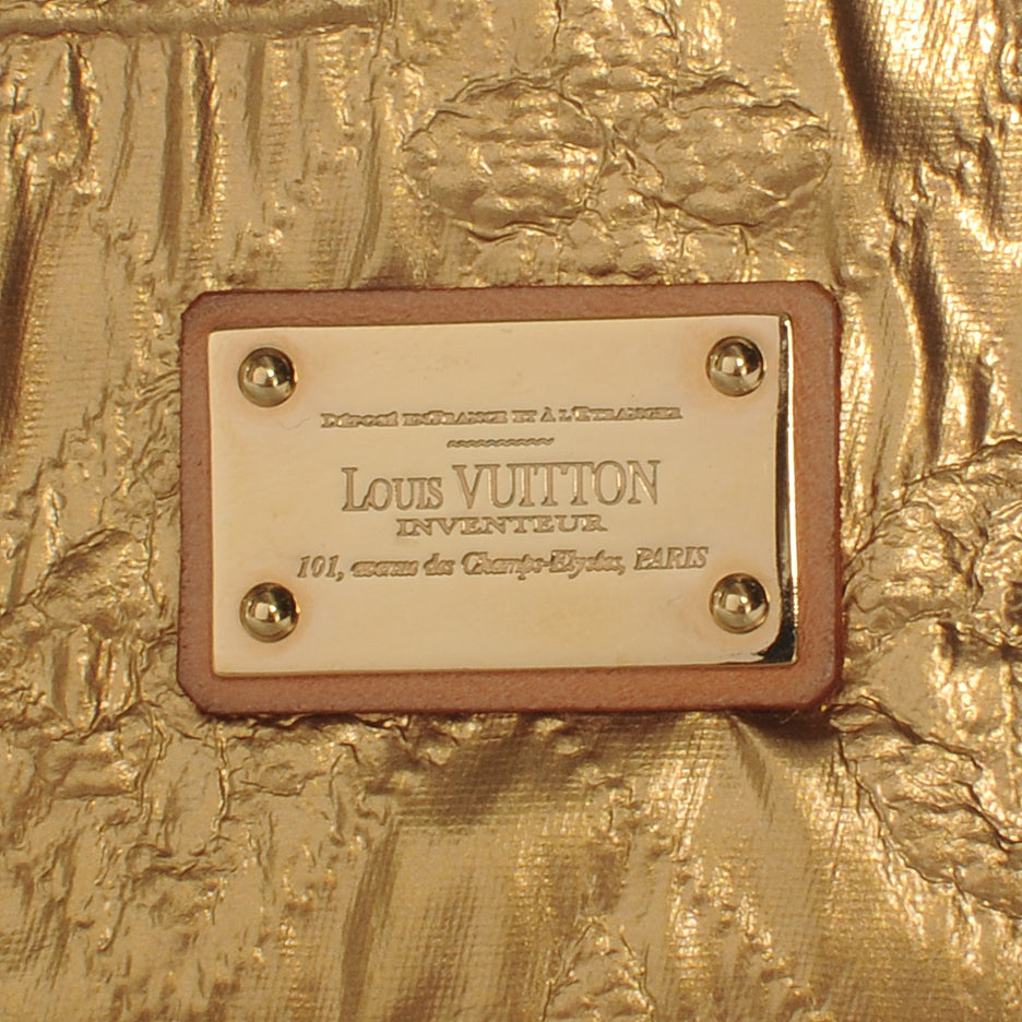 LOUIS VUITTON JACQUARD QUILTED MONOGRAM LIMELIGHT FOLD-OVER CLUTCH BAG