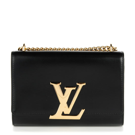 LOUIS VUITTON CALFSKIN LEATHER LOUISE CHAIN CROSSBODY