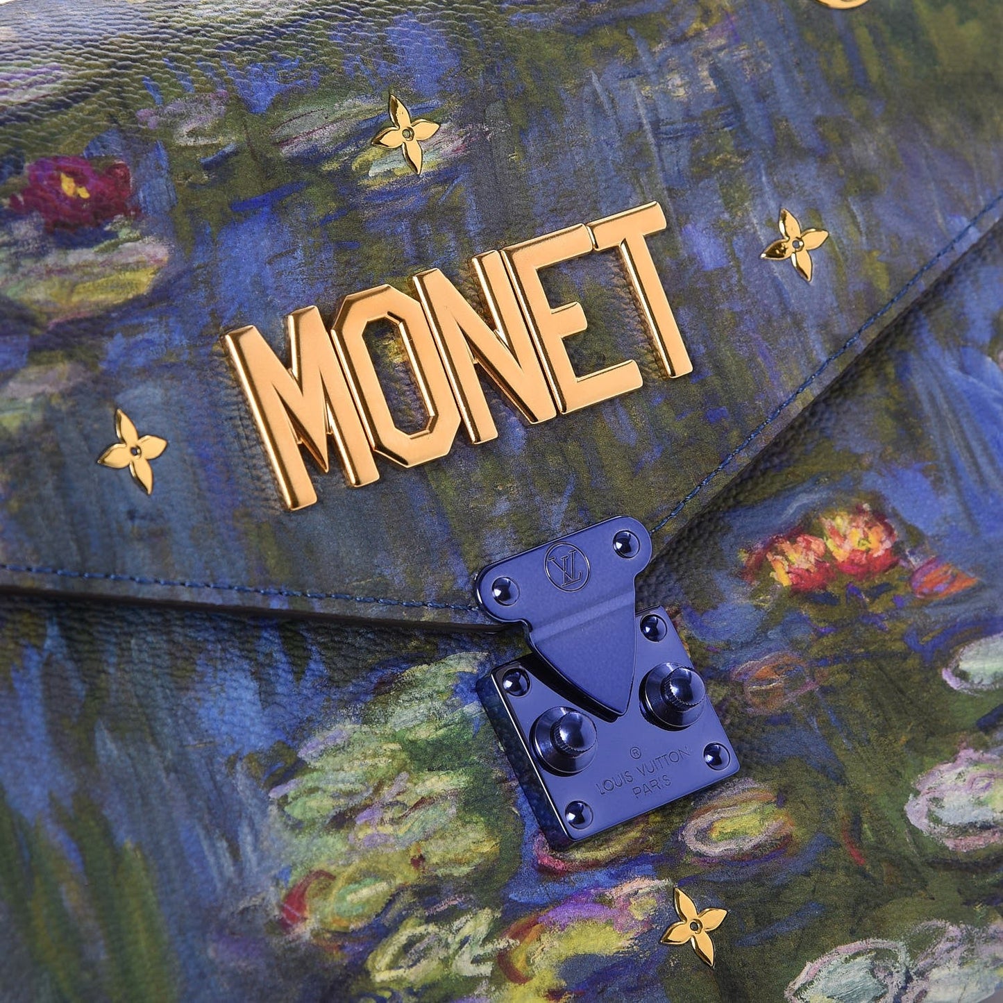 LOUIS VUITTON LIMITED EDITION MASTERS MONET PERIWINKLE POCHETTE MÉTIS