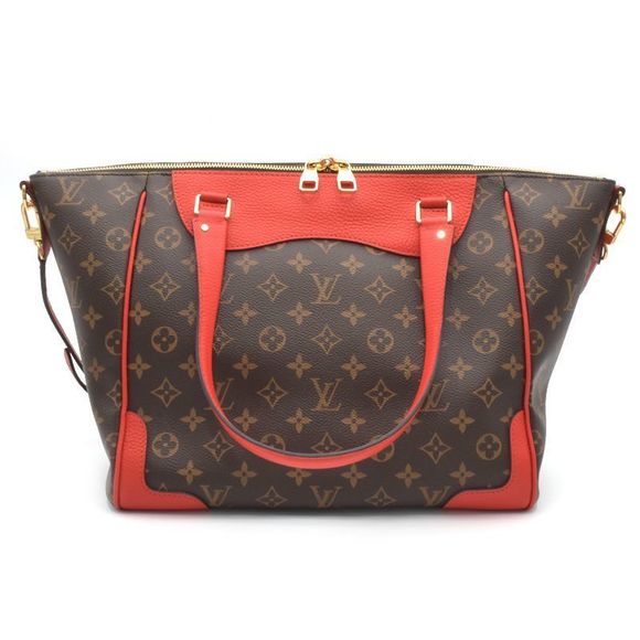 LOUIS VUITTON MONOGRAM ESTRELA MM NM CERISE TOTE BAG