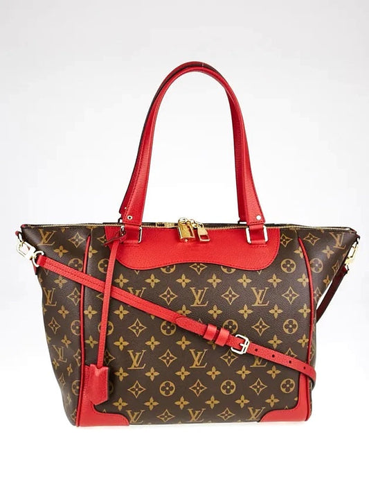 LOUIS VUITTON MONOGRAM ESTRELA MM NM CERISE TOTE BAG