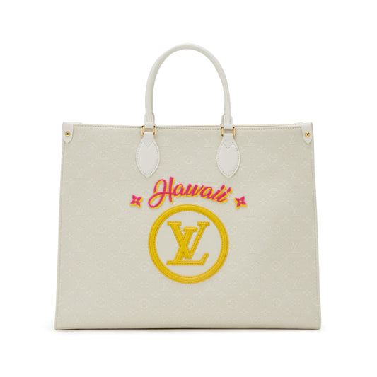 LOUIS VUITTON MONOGRAM JACQUARD HAWAII ON THE GO GM