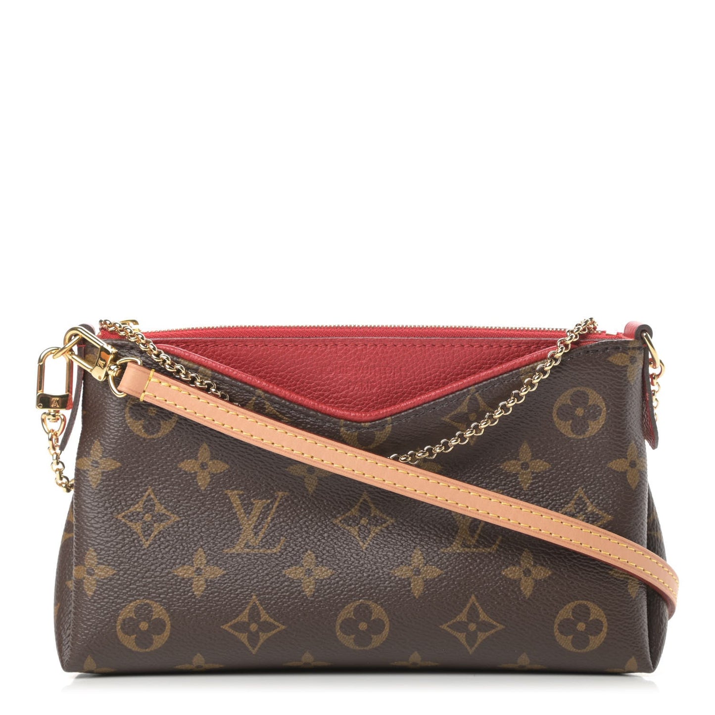 LOUIS VUITTON PALLAS MONOGRAM CHAIN CROSSBODY BAG