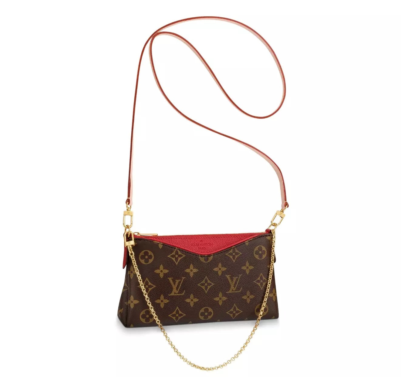 LOUIS VUITTON PALLAS MONOGRAM CHAIN CROSSBODY BAG