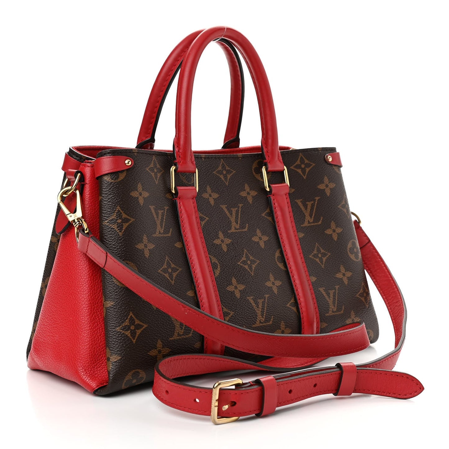LOUIS VUITTON MONOGRAM SOUFFLOT BB BAG CERISE