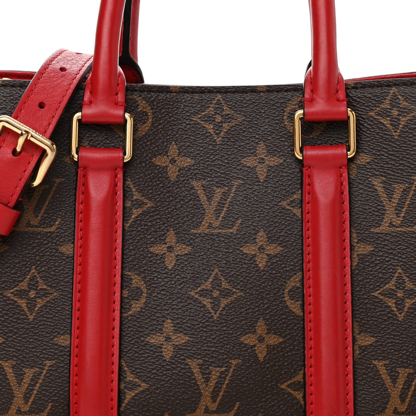 LOUIS VUITTON MONOGRAM SOUFFLOT BB BAG CERISE