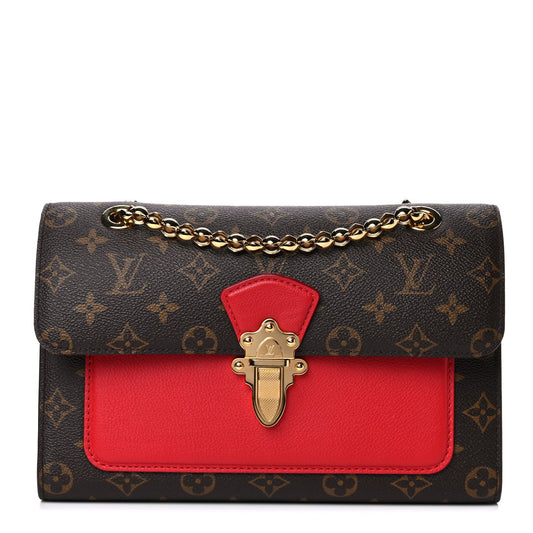 LOUIS VUITTON MONOGRAM VICTOIRE SHOULDER BAG CHERRY