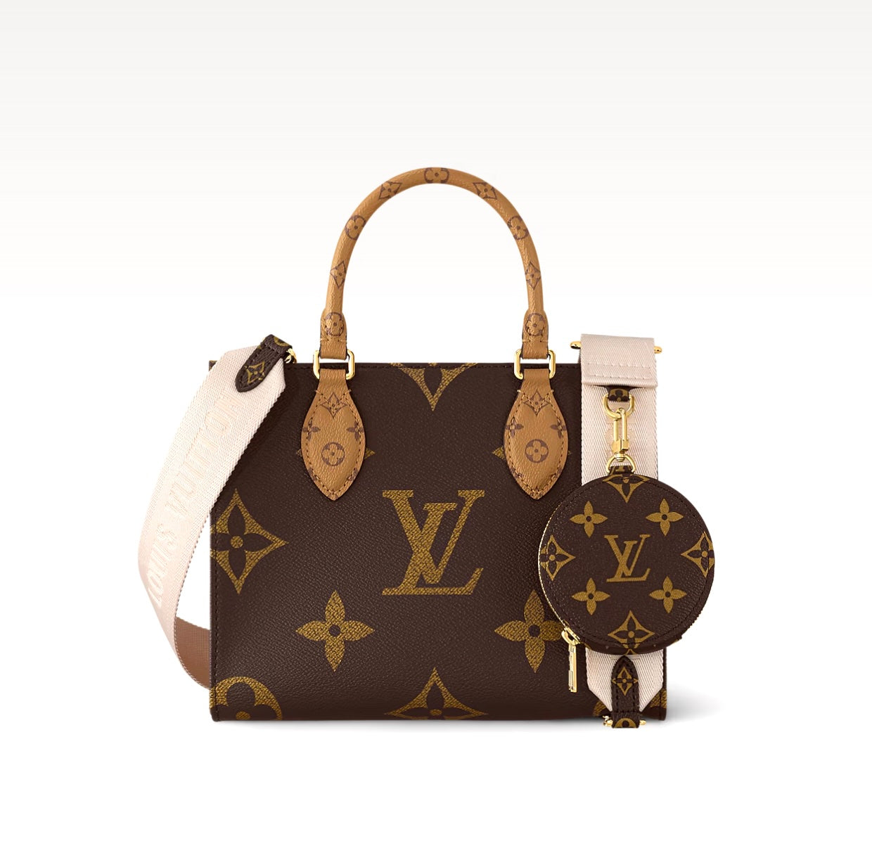 LOUIS VUITTON REVERSE MONOGRAM GIANT ONTHEGO TOTE BAG PM