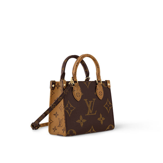 LOUIS VUITTON REVERSE MONOGRAM GIANT "ONTHEGO" BB TOTE BAG